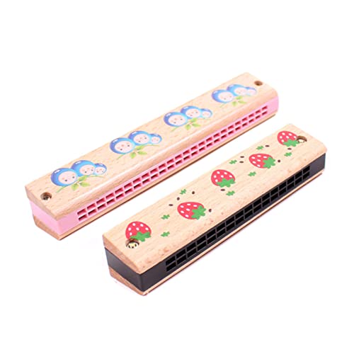 Alasum 3 Pièces 24 Étudiants Trous Début Harmonica pour Jouets Modèle D’Instrument en Bois Débutant Aléatoire Éducatif… - Les Beatles, Paul McCartney, John Lennon, RIngo Starr, George Harrison Alasum 3 Pièces 24 Étudiants Trous Début Harmonica pour Jouets Modèle D'Instrument en Bois Débutant Aléatoire Éducatif… – Image 3