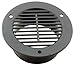 Kaper II L12-0018 Black Fits 3" hole Trailer Vent Cover,1 Pack