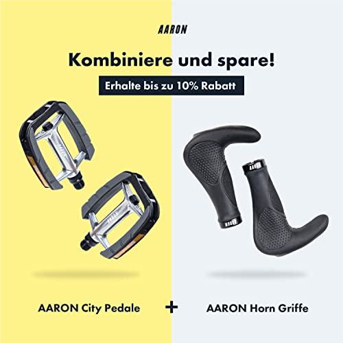 Fahrradpedale Aaron City mit rutschfestem Gummi Grip