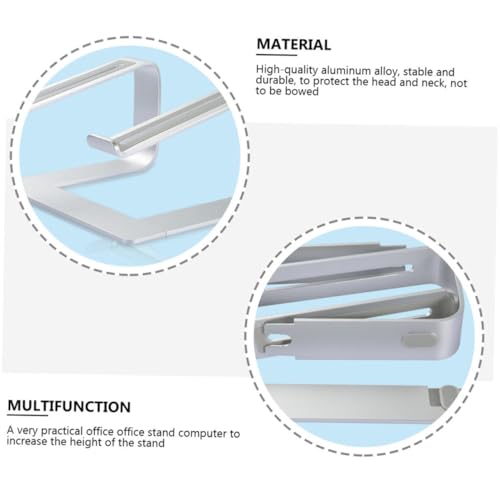 Soporte portátil de aluminio para laptop desmontable miniatura 6