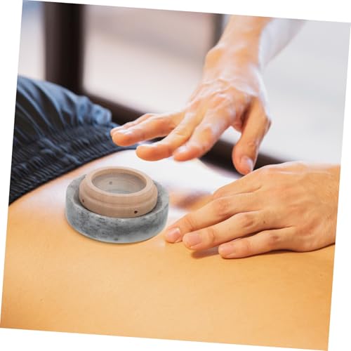 Dispositivo de Moxibustión con Almohadilla Protectora de Calor Natural para Alivio de Dolor Anillo de Jade para Moxibustión miniatura 6