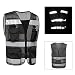 Produktbild Workwear Sichtbarkeit Open-Mesh Multi Pocket Executive Weste Weste Mens Mesh Hi-Vis Sicherheit Reversible High Work Reißverschluss Premium Jacke Taschen für Lauf Radfahren Motorrad Mit Talkie Pocket