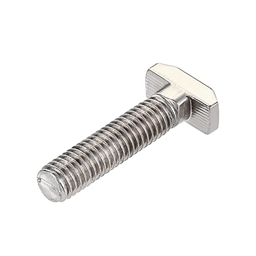 Image of uxcell M8x35mm T-Slot Drop-in Stud Sliding Bolt Screw Carbon Steel for 40 Series Aluminum Profile 10pcs