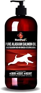 Best Paw Nutrition Pure Alaskan Salmon Oil for Dogs, Cats & Ferrets