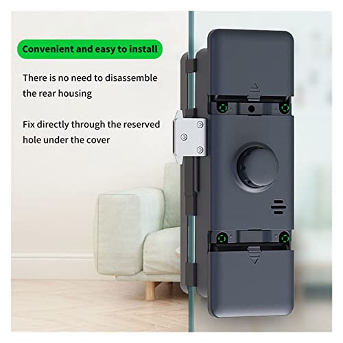 Serrure biométrique Wi-Fi Tuya pour porte vitrée de bureau et espace partagé sans perçage