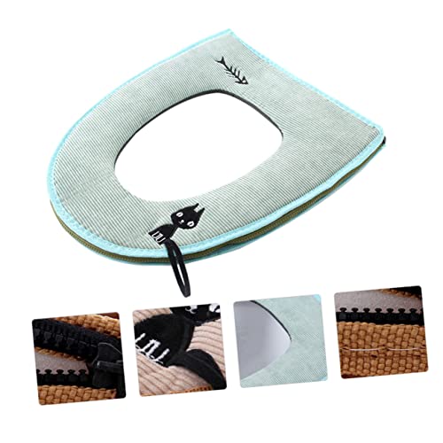 HANABASS 1 Stück Winter Toilettensitz Beheizte Toilettensitzabdeckung Kommode Einlagen Toilettensitzkissen Toilettensitzkissen Toilettenauflagen Gepolsterte Toilettensitzabdeckung Haushalt – Bild 5