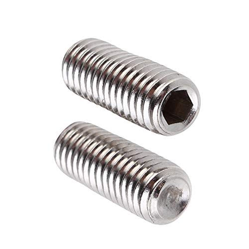 Preisvergleich Produktbild SheMi Eisenwaren Nägel Innensechskant Metrische Gewinde Inbusschlüssel Cup Point Schrauben - Maschine Schraube Edelstahl Madenschrauben M5 M6