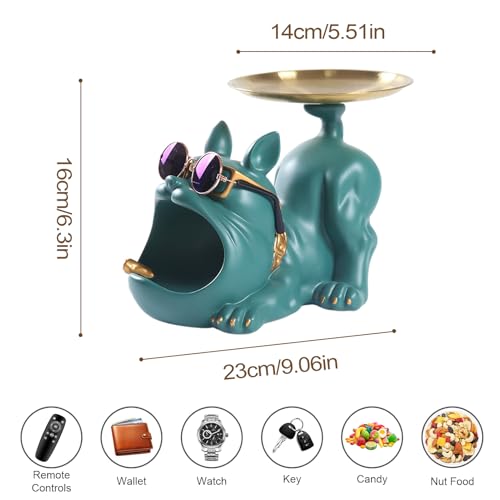Caja de almacenamiento portátil de resina para perro y organizador de mesa 3