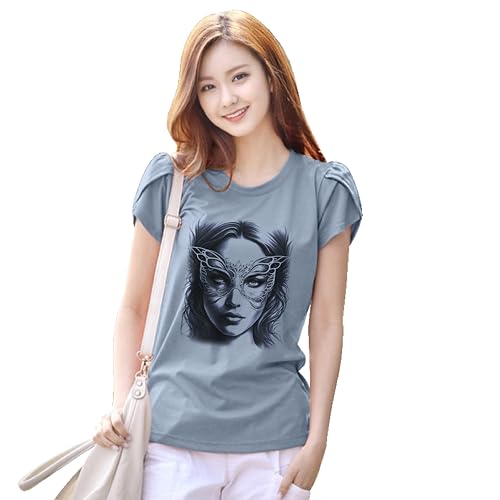 Image of Venisa Lycra Printed Casual Wear Tshirt