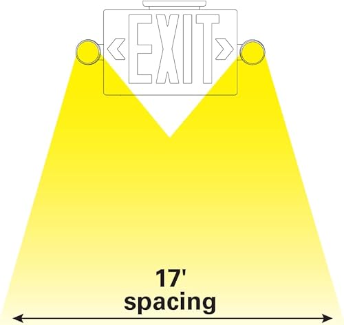 Miniatura 3 de All-Pro APC7G, unidad combinada, carcasa blanca, salida LED, (2) cabezales de luz de emergencia LED, letras verdes universales