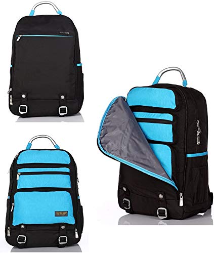 Exclusive Discount 70% Price  Top Power Laptop Backpack Travel Carry-on Transformable Convertible Backpack -Black/Blue-8006