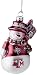 NCAA Glitter Snowman Ornament