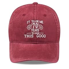 It Took Me 70 Years to Look This Good Thumb - Wine Red