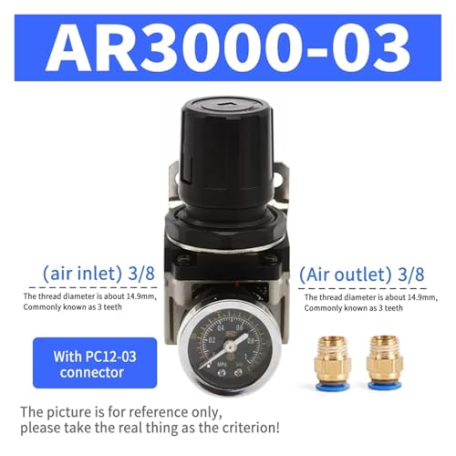 Régulateur de pression d'air AR3000-03 filetage 1/3 pour compresseur