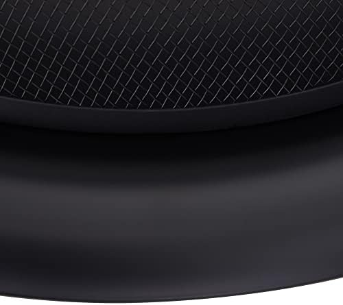 Outsunny Metal Large Firepit Bowl Outdoor Round Fire Pit Brazier w/ Lid, Log Grate, Poker, Elegant Scrolls for Backyard, Camping, Bonfire, Wood Burning Stove, 76 x 76 x 50cm, Black