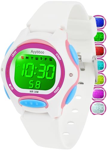 Ayybboo Montre Enfant Numérique pour Garçons et Filles