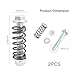 M10x1.5x75mm Exhaust Bolts and Nuts Kit,Includes 2 Sets Exhaust Manifold Bolts+Exhaust Springs+Nuts+Gaskets,Auto Parts Replacement Exhaust Bolt and Spring Hardware Kit (M10x1.5)