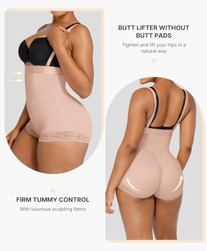 Image of SHAPELLX Fajas Colombianas Shapewear for Women Tummy Control Bodysuit
