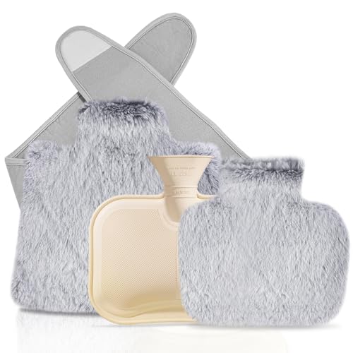 BOLEi Wärmflaschengürtel-Wärmflasche mit weichem Taillenbezug- Natürliches Gummi & Auslaufsicher, 130cm Lang Perioden Wärmegürtel,Geschenke für...