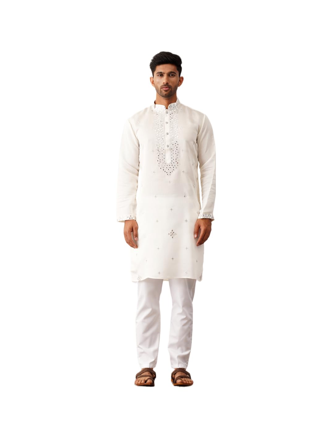 Men's Embroidered Kurta Pyjama.