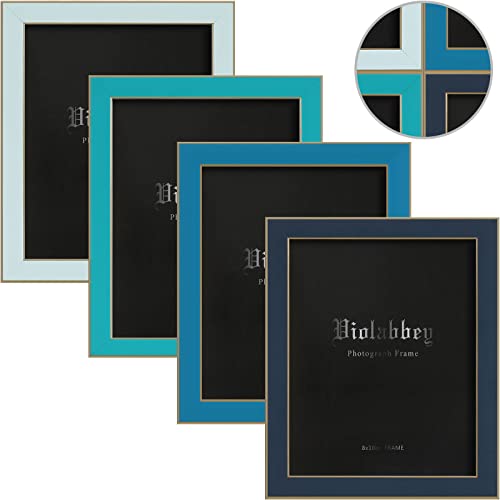 VIOLABBEY 8x10 Picture Frames Set of 4, Colorful Photo Frame