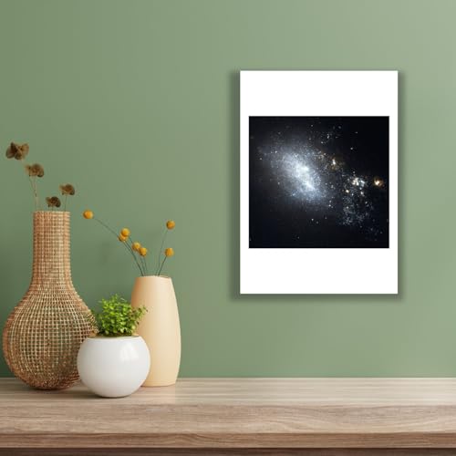 Impression d'art Hubble NGC 4485 Spiffing Prints format extra large mat d'archivage
