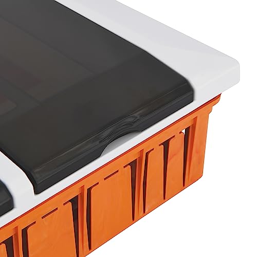 Lion Electric Sicherungskasten Unterputz 1 Reihig | 12 Module, Kleinverteiler Weiss, Aufputzverteiler IP40, Stromkasten Installation für Feuchtraum, Keller, Garage und alle Innenbereichen