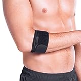 Kestal Cotoveleira Tennis Elbow Ajustável Compressão Preto, Único ajustável