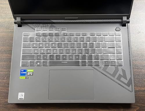 Image of RAYA Silicone Keyboard Cover for 2023 /2024 /2025 ASUS ROG Strix G16 and ASUS ROG Strix Scar 16 Gaming Laptops (TPU Clear)