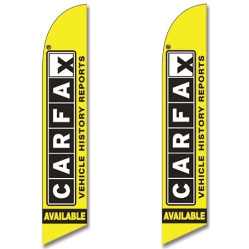 Twin Pack Full Sleeve Swooper Flags CARFAX VEHICLE HISTORY REPORTS AVAIL-
