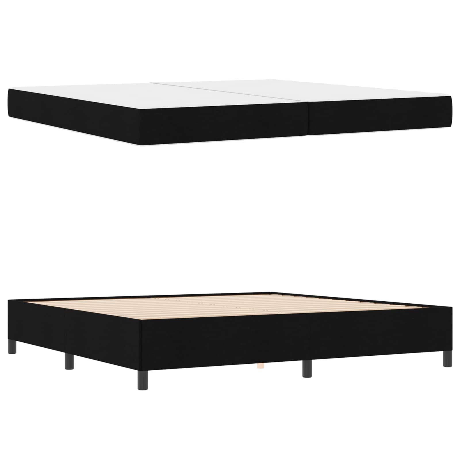 Tessuto Moderno Rettangolare 200x200cm Nero