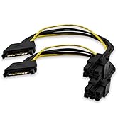 JOYJOM SATA Power Splitter Cable: 15 Pin SATA To 4 SATA 4X Serial ATA
