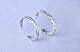 WillTen 3Pcs Gold Edelstahl Vintage Unisex Zehenring Set, Blume, CZ, Verdreht, Welle, Einfach, Pfeil & Blatt Design, Sommer Strand Fuß Schmuck für Frauen & Männer
