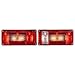 Produktbild AUTOLIGHT 24 Halogen Rückleuchten Satz für Anhänger 12 Volt mit Prüfzeichen 2 x 5 polig Rücklicht Anhängerbeleuchtung Heckleuchten V2