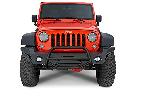 Image of Black Horse Max T Bull Bar Textured Black Compatible with 2010-2017 Jeep Wrangler-MBT-MJ103