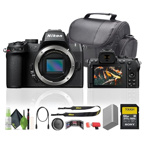 Image of Nikon Z50II Mirrorless Camera Body Bundle with 64GB Memory Card + Cleaning Kit + Camera Bag + More Accessories