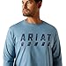 Ariat Rebar Cotton Strong Logo T-Shirt, Bluestone, X-Large