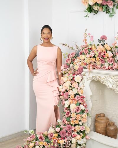 Satin Mother of The Bride Dress 2025 Sleeveless Long Mother of Groom Dresses for Wedding4