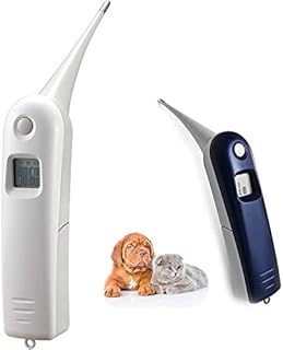 AURYNNS Pet Thermometer Dog Thermometer, Fast Digital Veterinary Thermometer, Pet Thermometer for Dogs, Cats, Horse,Cattle, Pigs,Birds, Sheep.(Battery Included)