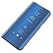 Produktbild Kompatibel für Samsung Galaxy S8 Hülle Handyhülle,Spiegel PU Leder Flip Hülle mit Ständer Clear View Slim Stand Anti-Shock-PC Case Cover Schutzhülle für Galaxy S8 (Blau)