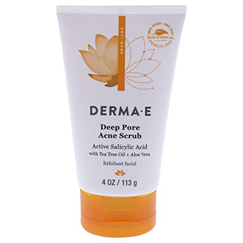 DERMA E Natural Body Care Very Clear Cleansing Facial Scrub, 4 Ounce