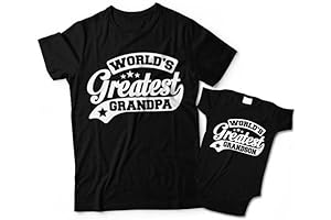 World's Greatest Grandpa and World's Greatest Grandson Matching Shirts