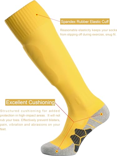 Image of APTESOL Knee High Sport Soccer Baseball Socks for Youth Boys Girls (1 /3 /5 Pairs)