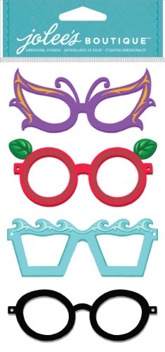 Ek Success Brands Jolee's Boutique Decorative Stickers, Glasses Dress Ups #TOP1
