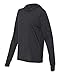 Bella + Canvas Unisex Jersey Long-Sleeve Hoodie, Medium, CHRCL BLCK TRBLN