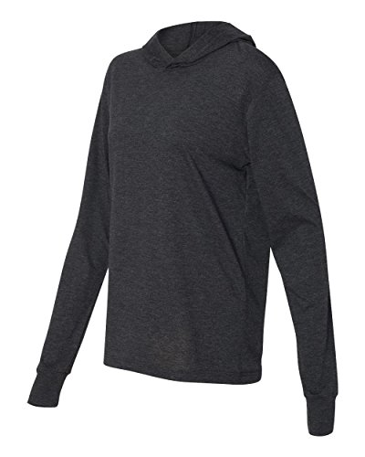 Bella Canvas Unisex Jersey Long-Sleeve Hoodie, Large, CHRCL Blck TRBLN2