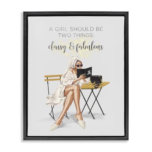 Classy Fabulous Fashion Glam, 24 x 30 Inch Canvas in Floater Frame
