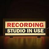 LED-Schild für Aufnahmestudio, schalldichte Raum-Leuchtbox, Aufnahmestudio im Einsatz, Licht für Streamer, Podcaster, Musiker, Plattenschild für Musikbar