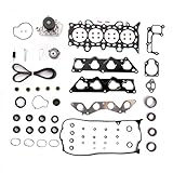 KAX Head Gasket Set Timing Belt Kit Water Pump Fits for Honda Civic HX/EX 1.7L 2001 2002 2003 2004 2005, 1668CC/1700CC, D17A2 D17A6 OE# HS26236PT-2 TCK312 HS4034 HB4034