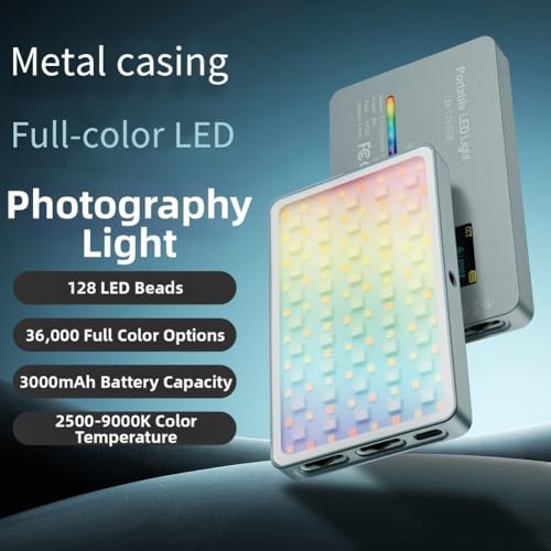 Luz de relleno para móvil con 128 LED y batería de 3000 mAh para vídeo 4